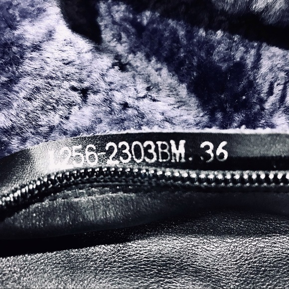 NWOT Real Fur&Shearling Italian Real Leather High Boots - Picture 14 of 16